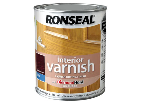 RONSEAL DIAMOND INTERIOR VARNISH DEEP MAHOGANY 250ML