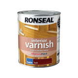 RONSEAL DIAMOND INTERIOR VARNISH TEAK 750ML