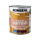 RONSEAL DIAMOND INTERIOR VARNISH WALNUT 750ML