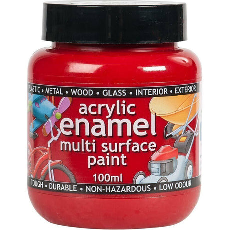 ACRYLIC RED ENAMEL PAINT 100ML