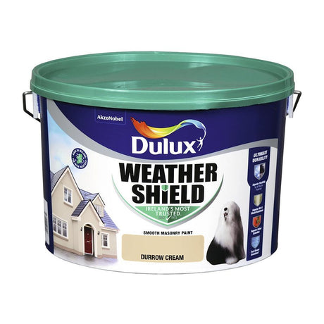 DULUX WEATHERSHIELD DURROW CREAM 10L
