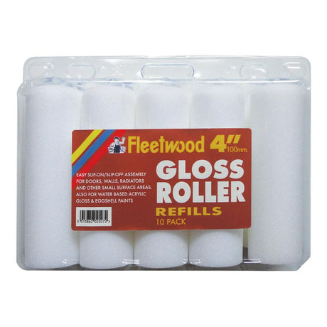 FLEETWOOD GLOSSER ROLLER SLEEVES 4" 10 PACK