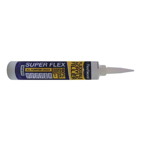 FLEETWOOD SUPER FLEX ALL PURPOSE CAULK WHITE 380ML