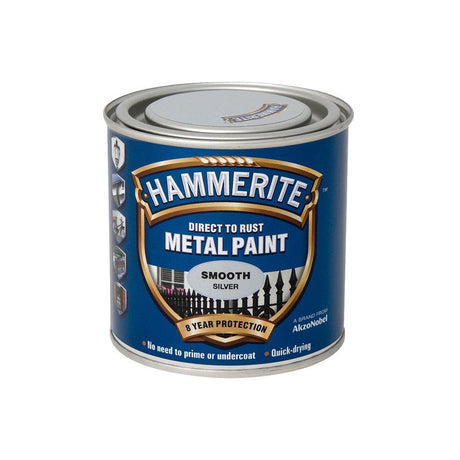 HAMMERITE METAL PAINT SMOOTH SILVER 250ML
