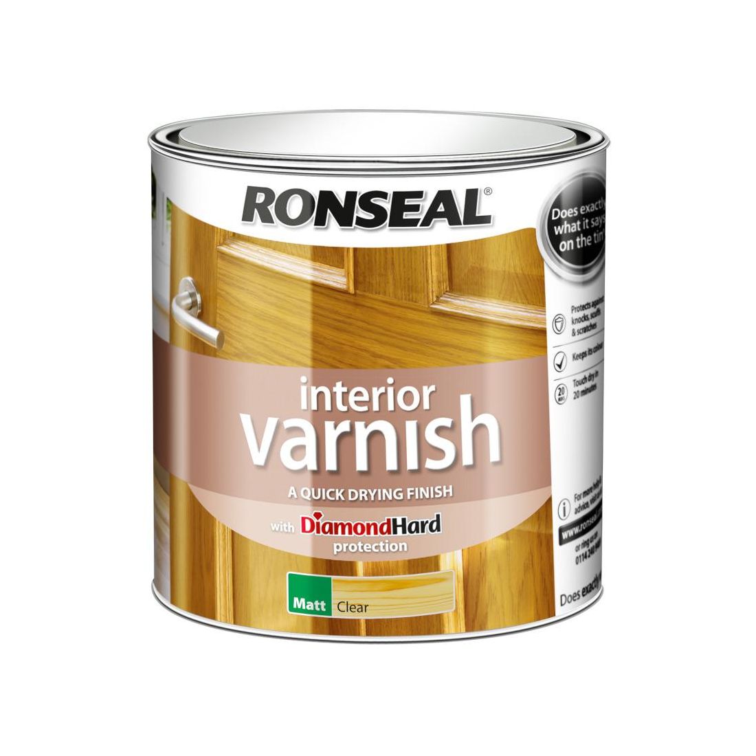 RONSEAL DIAMOND CLEAR MATT VARNISH 2.5L