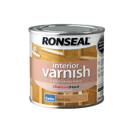 RONSEAL DIAMOND INTERIOR VARNISH FRENCH OAK SATIN 250ML