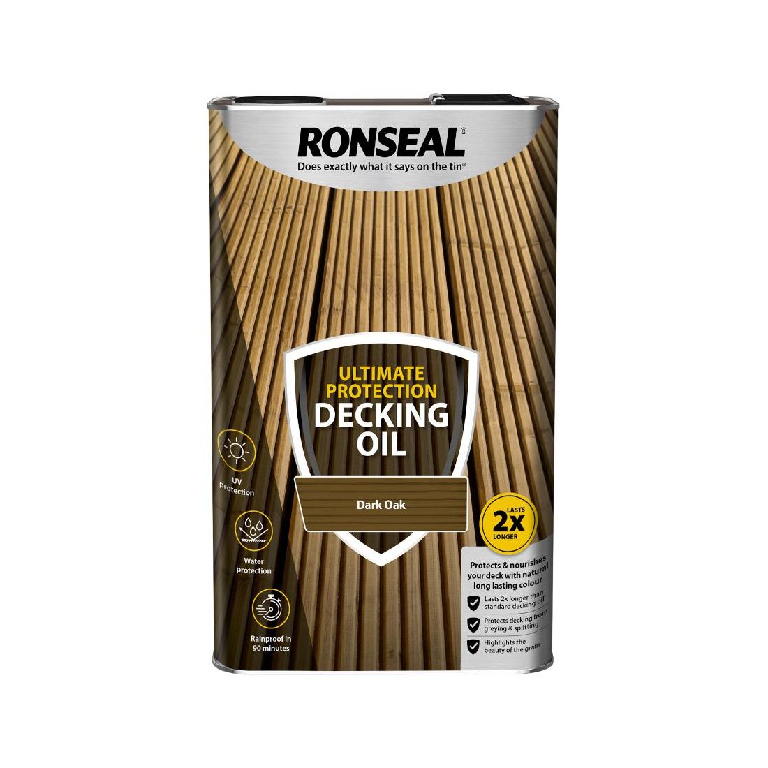 RONSEAL ULTIMATE DECKING OIL DARK OAK 5L