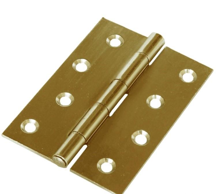 PERRY LIGHT BRASS BUTT HINGE 100MM 4"