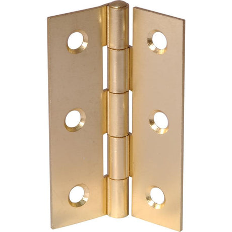 PERRY LIGHT BRASS BUTT HINGE 75MM 3"