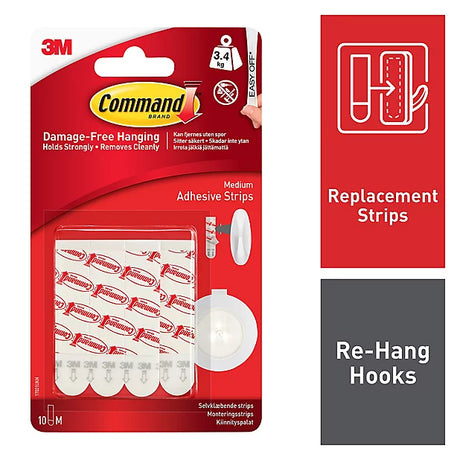 COMMAND MEDIUM REFILL STRIPS