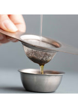 LA CAFETIERE TEA STRAINER WITH DRIP BOWL