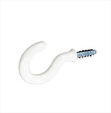 SECURIT WHITE SHOULDERED CUP HOOKS 38MM