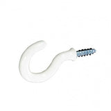 SECURIT WHITE SHOULDERED CUP HOOKS 25MM