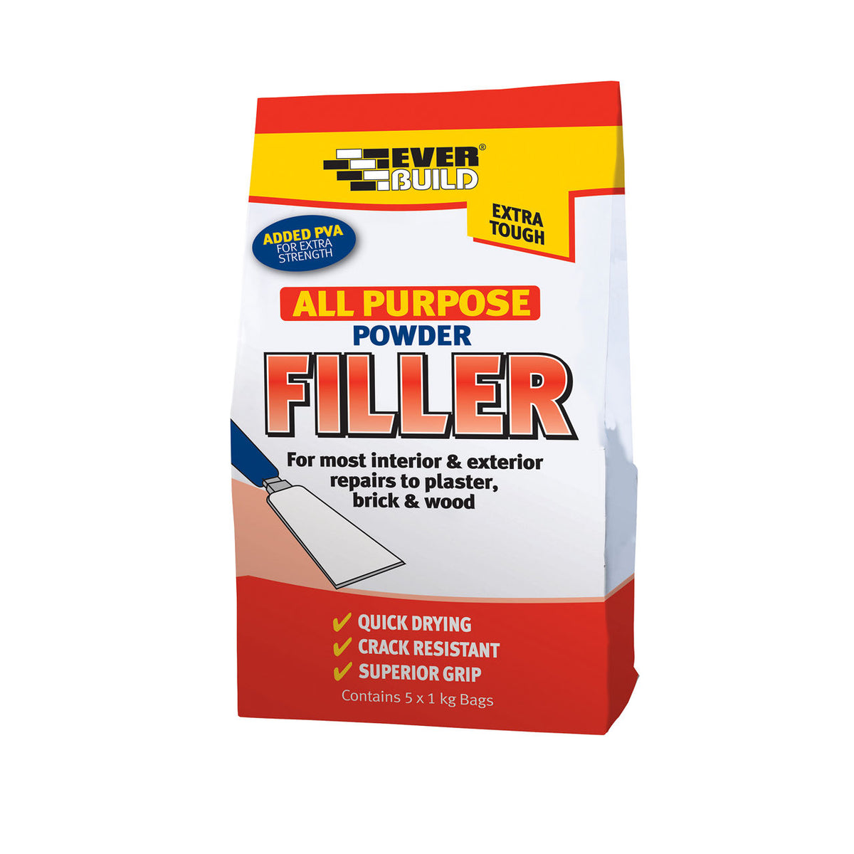 EVERBUILD POWDER FILLER 1.5KG+20% FREE – Thornhill Brothers Hardware Ltd