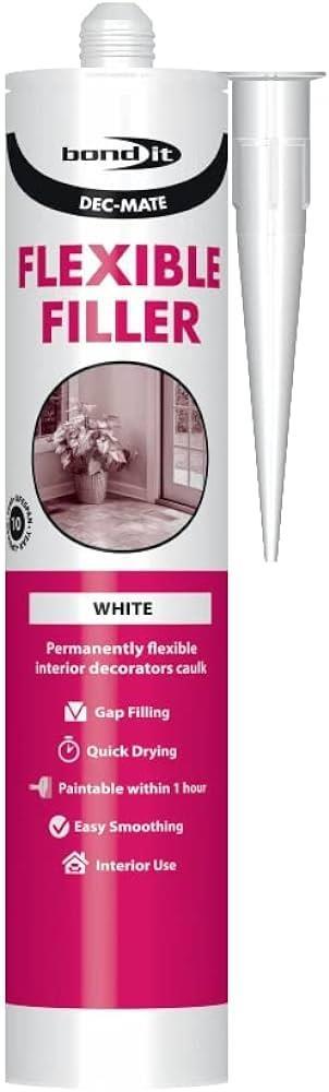 BOND-IT FLEXIBLE CAULK FILLER WHITE 380ML