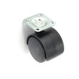 SECURIT TWIN WHEEL CASTOR PLATE FITTING 40MM