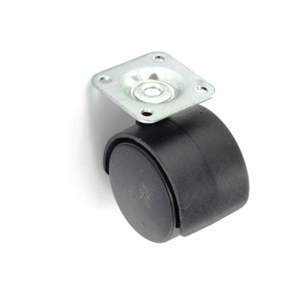 SECURIT TWIN WHEEL CASTOR PLATE FITTING 40MM
