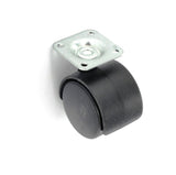 SECURIT TWIN WHEEL CASTOR PLATE FITTING 40MM