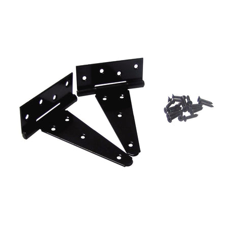 PERRY LIGHT TEE HINGES BLACK 100MM 4"