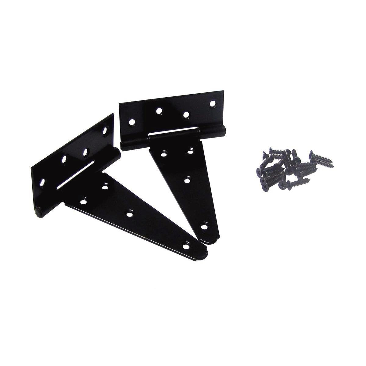 PERRY LIGHT TEE HINGES BLACK 100MM 4"