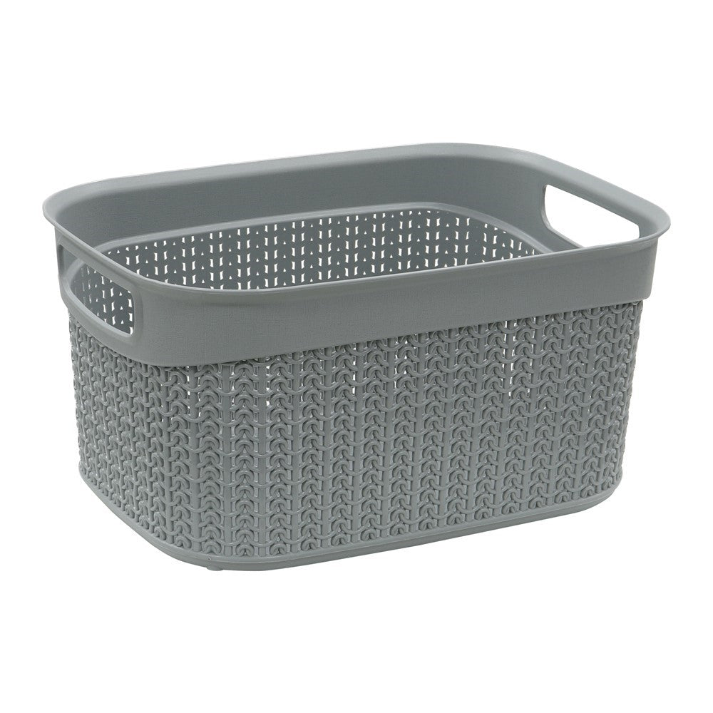 9 LT LOOP STORAGE BASKET GREY