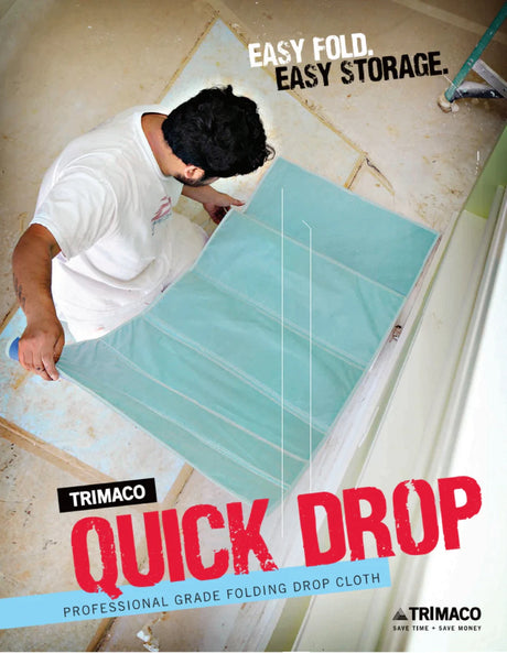 TRIMACO QUICK DROP FOLDING MAT DROPCLOTH
