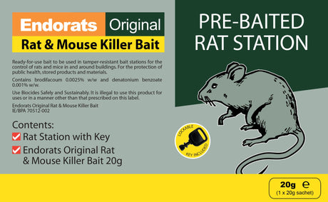 ENDORATS PRE BAITED RAT STATION