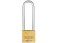 ABUS LONG SHACKLE PADLOCK BRASS 65/30