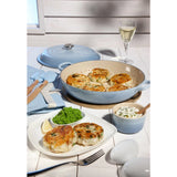 LE CREUSET SHALLOW CASSEROLE 26CM COASTAL BLUE