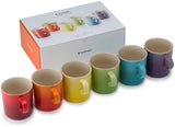 LE CREUSET RAINBOW SET 6 MUGS