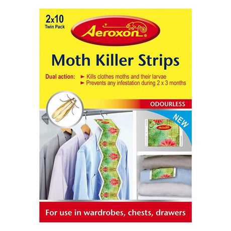 AEROXON MOTH KILLER STRIPS 2 PACK