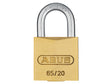 ABUS COMPACT BRASS PADLOCK 65C20 TWIN PACK