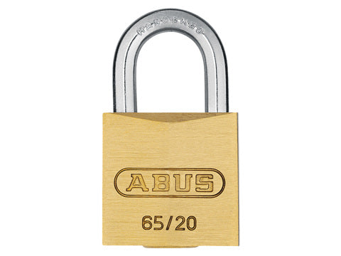 ABUS COMPACT BRASS PADLOCK 65C20 TWIN PACK
