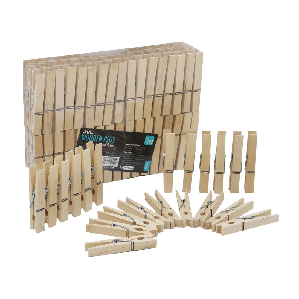 24PK WOODEN PEGS