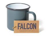 FALCON ENAMEL MUG GREY