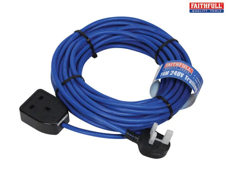 FAITHFULL EXTENSION LEAD 14M 240V 13A 1.5MM