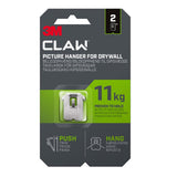 CLAW DRYWALL PICTURE HANGER 11KG 2 PACK 