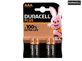 DURACELL CELL PLUS AAA BATTERIES 4 PACK