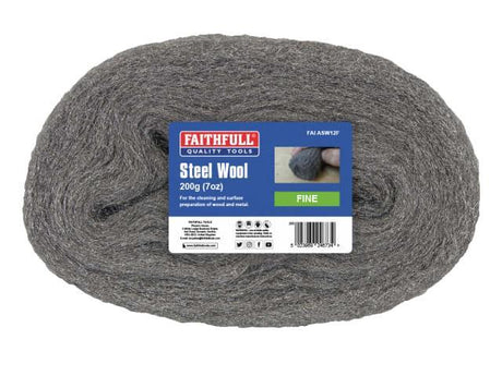 FAITHFULL STEEL WOOL FINE 200G