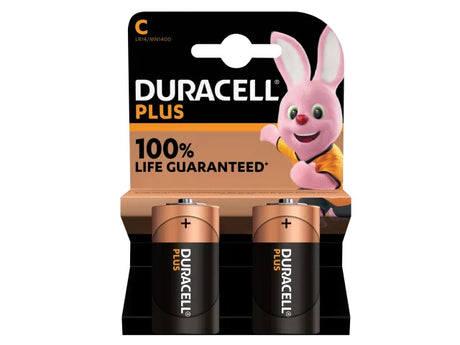DURACELL C 2 CELL 2 PACK BATTERIES