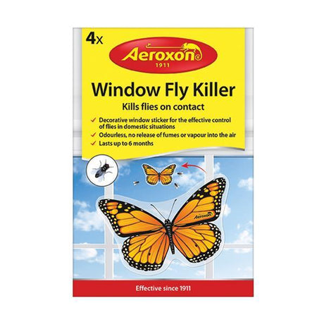 AEROXON WINDOW FLY KILLER PACK 4