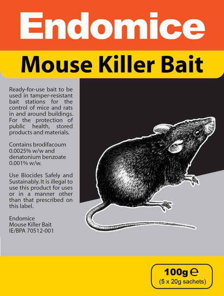 ENDOMICE MOUSE KILLER BAIT 100G