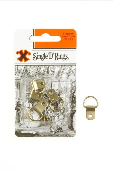 X SINGLE D RINGS PACK 4