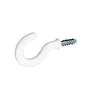 SECURIT WHITE SHOULDERED CUP HOOKS 32MM