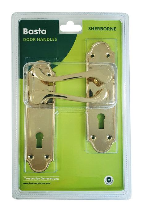 BASTA SHERBORNE BRASS PLATED SASHLOCK