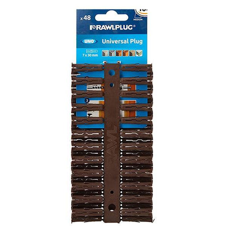 UNIVERSAL BROWN PLUGS PACK OF 48