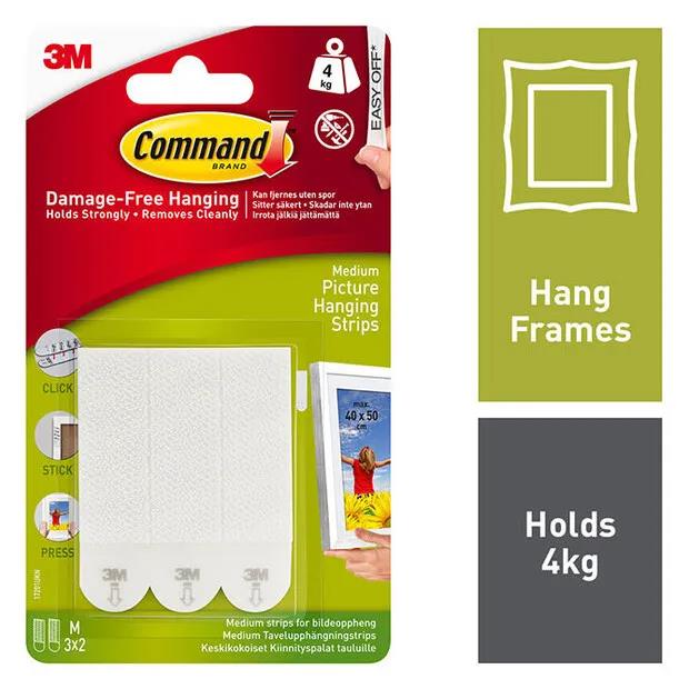 COMMAND MEDIUM PICTURE HANGING STRIPS