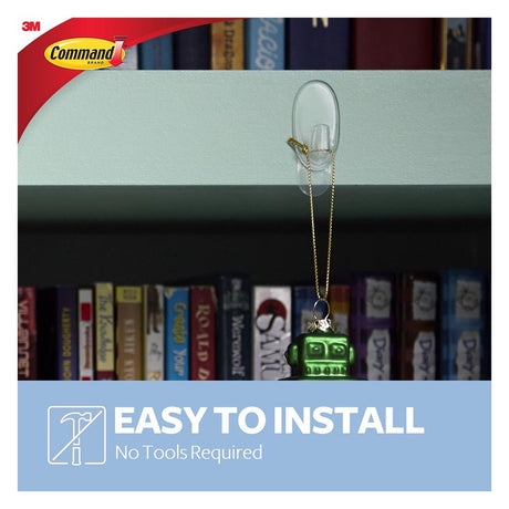 COMMAND SMALL HOOKS CLEAR