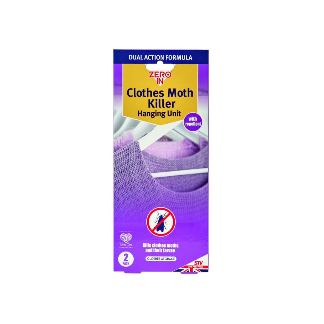 ZERO IN MOTH KILLER HANGING UNIT 2 PACK