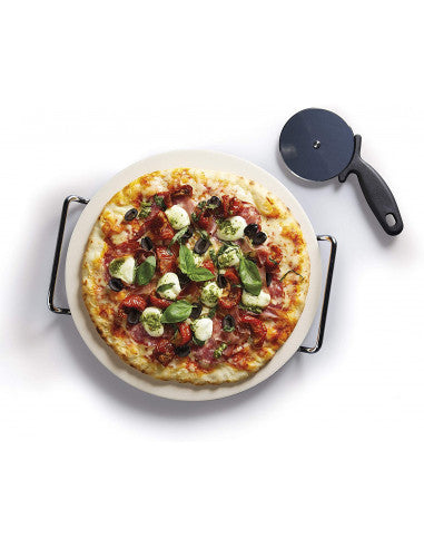 PIZZA STONE & WHEEL CUTTER